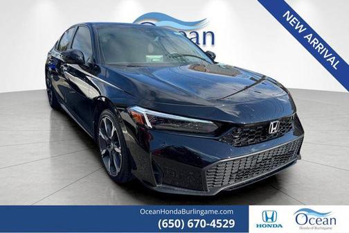 Crystal Black Pearl 2025 Honda Civic Hybrid Sport Touring