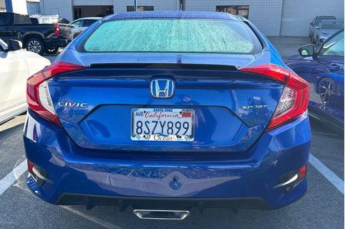 Aegean Blue Metallic 2020 Honda Civic Sport