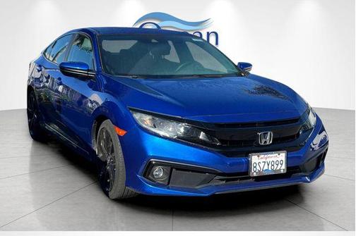 Aegean Blue Metallic 2020 Honda Civic Sport