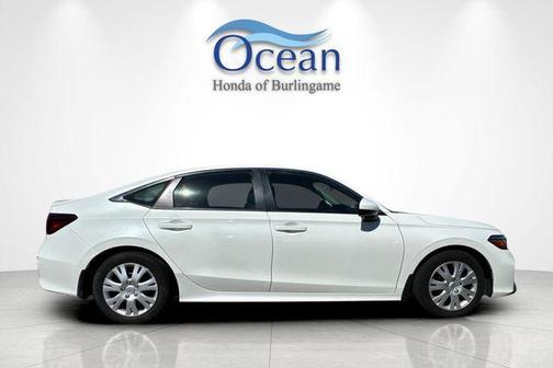 Platinum White Pearl 2025 Honda Civic LX