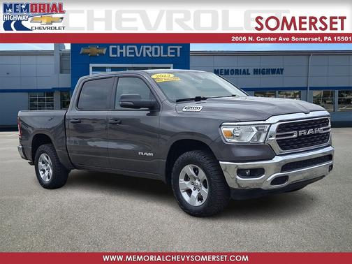Granite Crystal Metallic Clearcoat 2023 RAM 1500 Big Horn 4x4 Crew Cab 5'7" Box