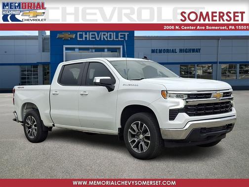Summit White 2022 Chevrolet Silverado 1500 4WD Crew Cab 147" LT w/2FL