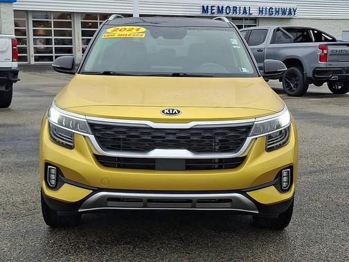 Starbright Yellow/Black Roof 2021 Kia Seltos SX DCT AWD