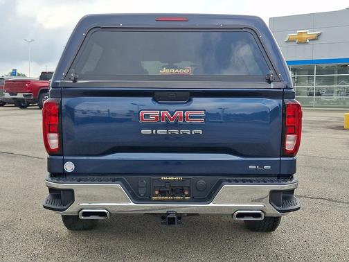 Pacific Blue Metallic 2019 GMC Sierra 1500 4WD Double Cab 147" SLE