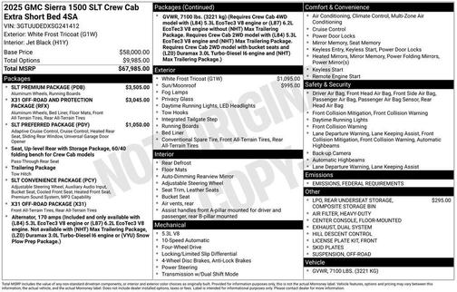 2025 GMC Sierra 1500 SLT