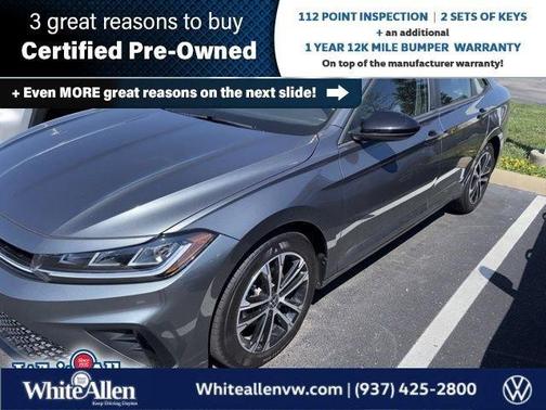 Platinum Gray Metallic 2025 Volkswagen Jetta 1.5T Sport