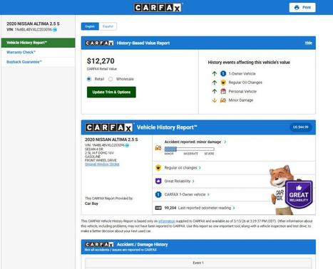 2020 Nissan Altima S FWD