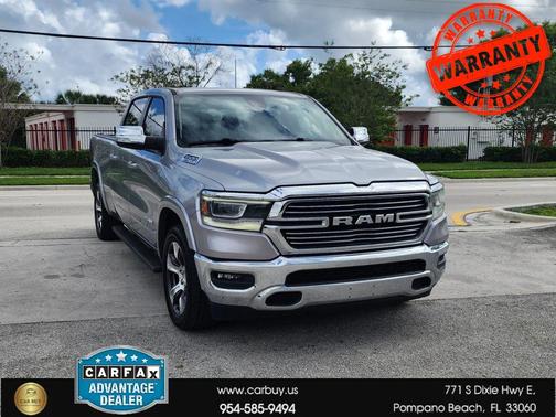 Billet Silver Metallic Clearcoat 2019 RAM 1500 Laramie