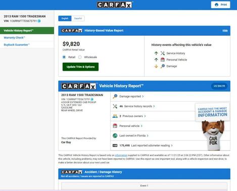 2013 RAM 1500 Tradesman/Express