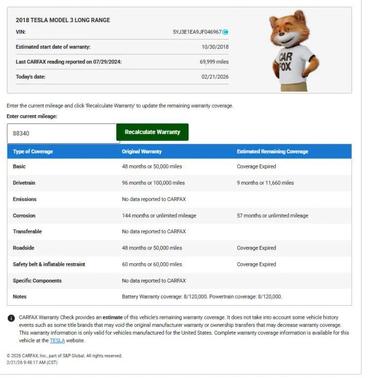 2018 Tesla Model 3 Long Range