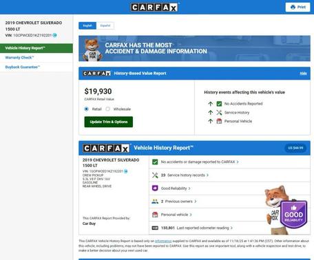 2019 Chevrolet Silverado 1500 LT