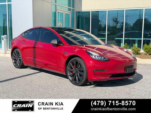 Red Multi-Coat 2018 Tesla Model 3 Performance