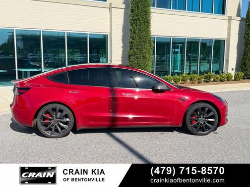 Red Multi-Coat 2018 Tesla Model 3 Performance