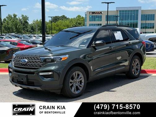 FORGED GREEN METALLIC 2024 Ford Explorer XLT