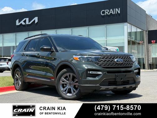 FORGED GREEN METALLIC 2024 Ford Explorer XLT