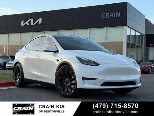 Pearl White Multi-Coat 2021 Tesla Model Y Performance Dual Motor All-Wheel Drive