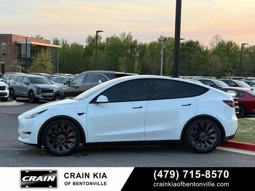 Pearl White Multi-Coat 2021 Tesla Model Y Performance Dual Motor All-Wheel Drive