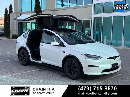 Pearl White Multi-Coat 2022 Tesla Model X Dual Motor All-Wheel Drive