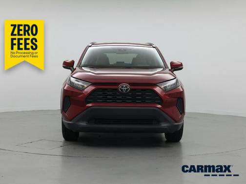 Red 2021 Toyota RAV4 LE