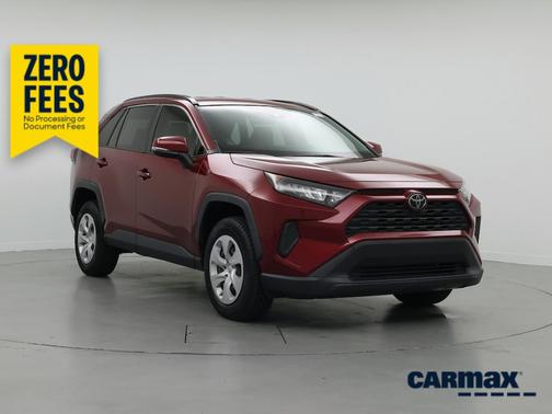 Red 2021 Toyota RAV4 LE