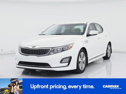 White 2015 Kia Optima Hybrid EX