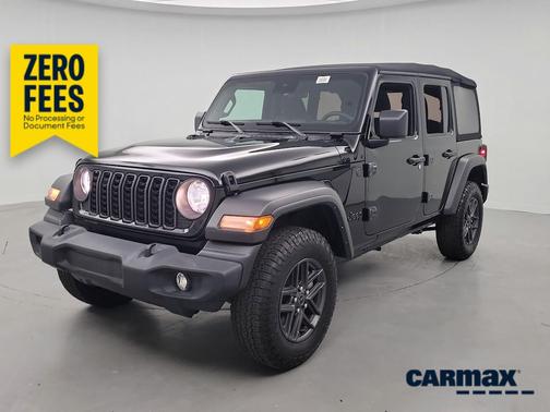 Black 2024 Jeep Wrangler Sport S