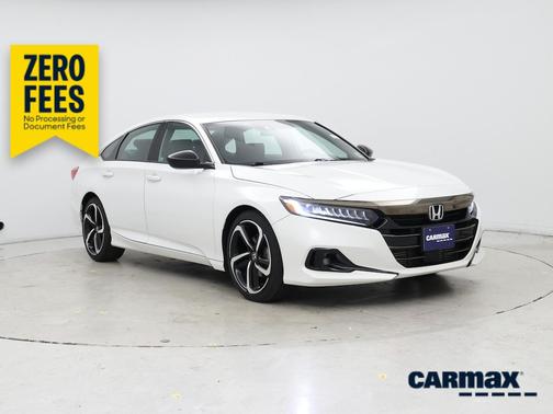 White 2022 Honda Accord Sport