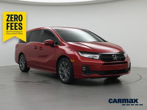 Red 2025 Honda Odyssey Touring