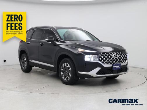 Black 2023 Hyundai SANTA FE HEV Blue