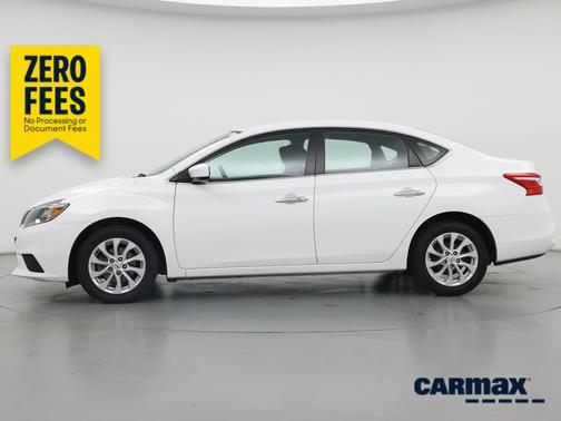 White 2019 Nissan Sentra SV