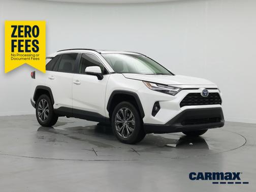 White 2022 Toyota RAV4 Hybrid XLE Premium