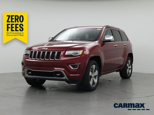 Red 2015 Jeep Grand Cherokee Overland