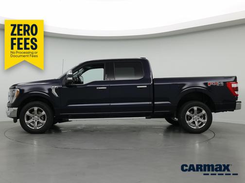 Blue 2022 Ford F-150 Lariat