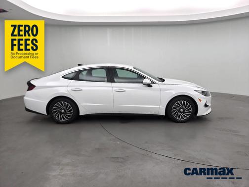 White 2023 Hyundai SONATA Hybrid SEL