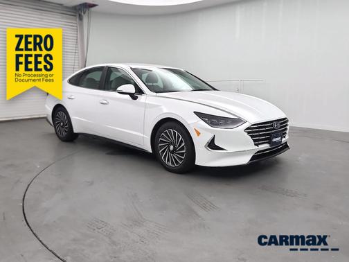 White 2023 Hyundai SONATA Hybrid SEL