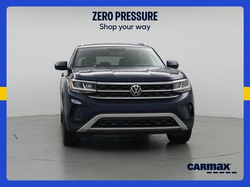 Blue 2021 Volkswagen Atlas Cross Sport SE w/Tech