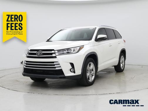 White 2019 Toyota Highlander Limited
