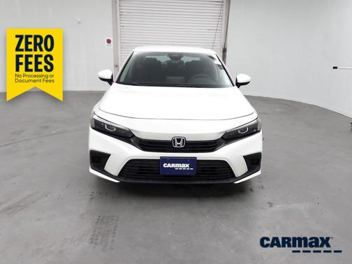 White 2023 Honda Civic LX