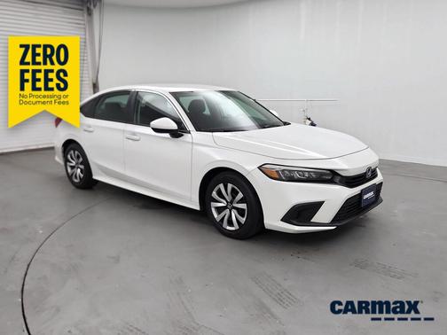 White 2023 Honda Civic LX