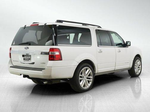 White Platinum Metallic Tri-Coat 2015 Ford Expedition EL Platinum