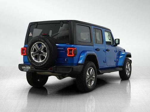 Hydro Blue Pearl Coat 2022 Jeep Wrangler Unlimited Sahara