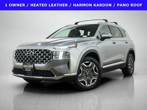 Shimmering Silver 2023 Hyundai SANTA FE HEV SEL Premium