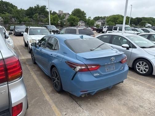 Cavalry Blue 2024 Toyota Camry Hybrid SE