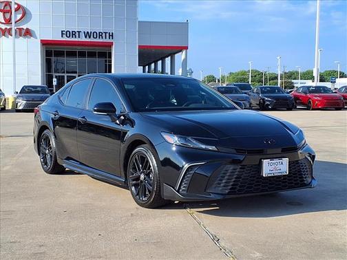 Midnight Black Metallic 2025 Toyota Camry SE