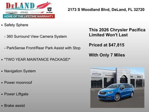 2026 Chrysler Pacifica Limited