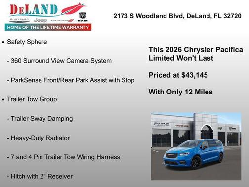 2026 Chrysler Pacifica Limited