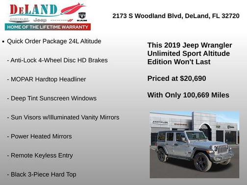 2019 Jeep Wrangler Unlimited Sport Altitude