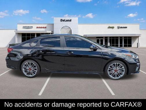 Aurora Black 2021 Kia Forte GT