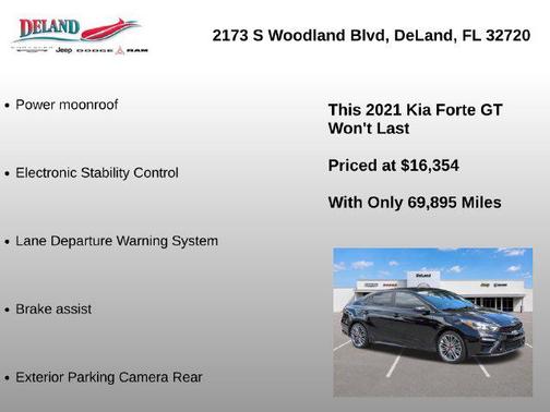 Aurora Black 2021 Kia Forte GT