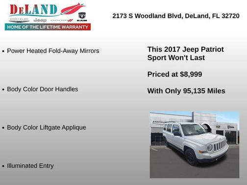 Bright White Clearcoat 2017 Jeep Patriot Sport